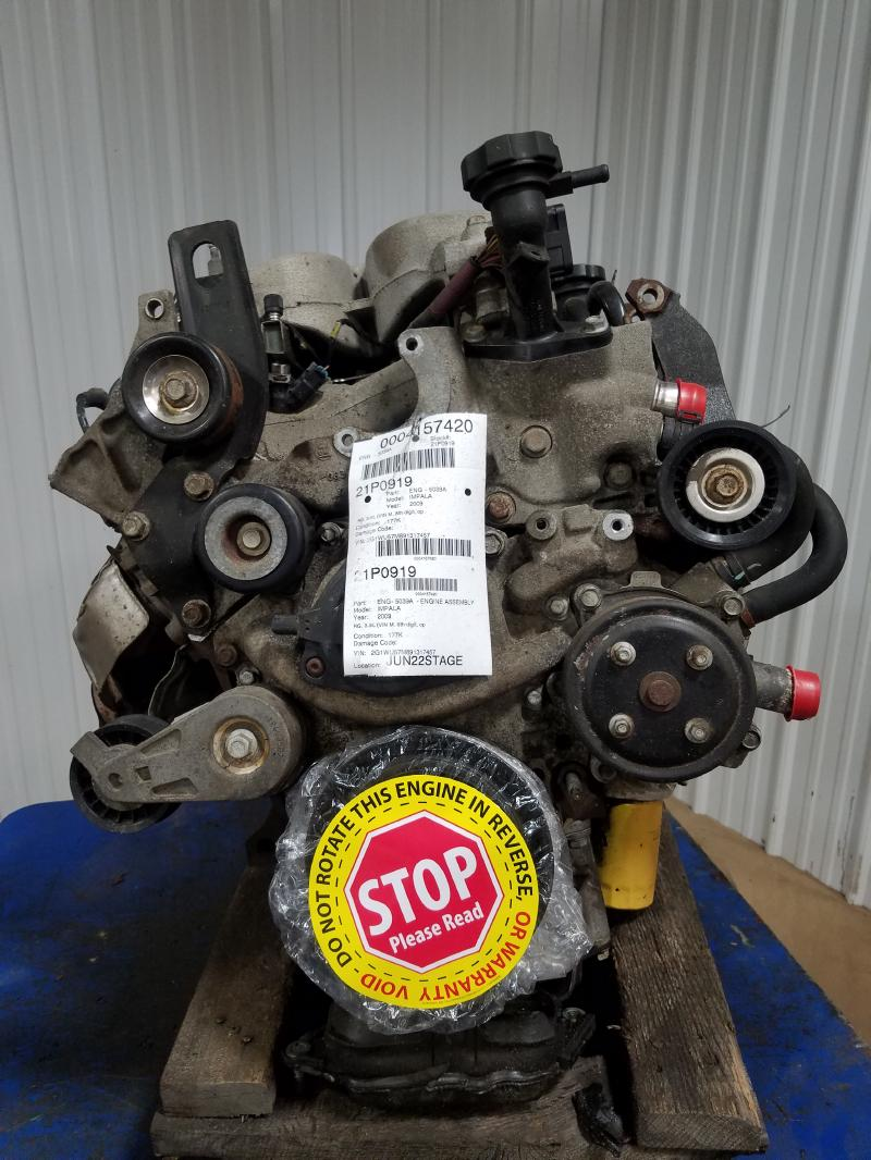 2009 Chevy IMPALA 3.9L (VIN M, 8th digit, opt LGD) Used Engine