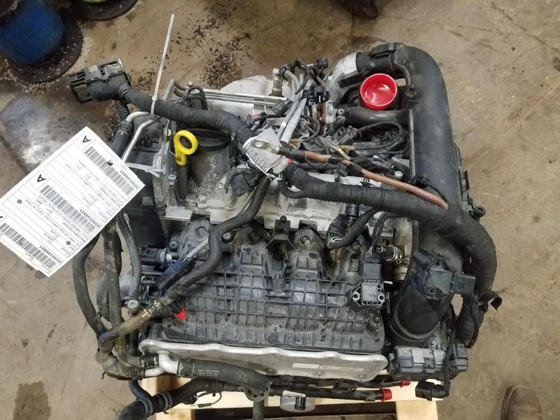 2017 Audi A3 1.4L, (VIN P, 5th digit, hybrid, turbo), engine (ID CXUA) Used Engine