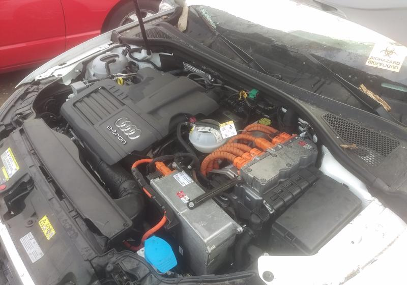 2017 Audi A3 1.4L, (VIN P, 5th digit, hybrid, turbo), electric motor Used Engine