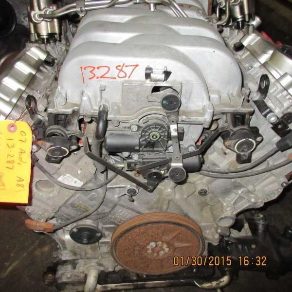 2007 Audi A8 4.2L (VIN V, 5th digit) Used Engine