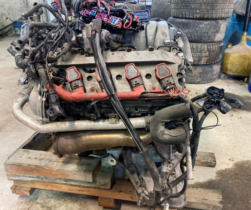 2009 Audi S5 (4.2L, VIN V, 5th digit), from 10/21/08, MT Used Engine