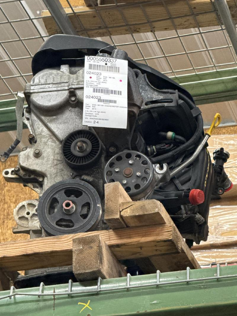 2013 Kia RIO (1.6L, VIN 3, 8th digit, DOHC), MT Used Engine