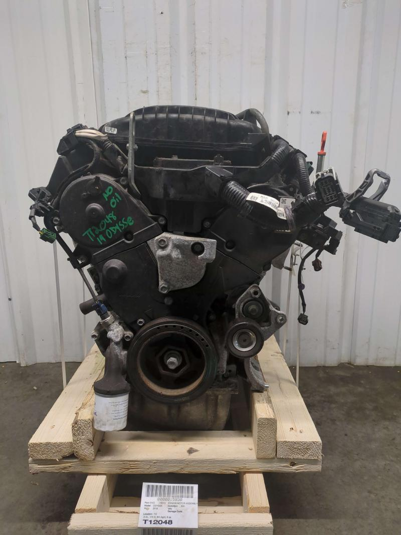 2019 HONDA ODYSSEY (3.5L, VIN 6, 6th digit), 9 speed transmission (engine ID J35Y7) Used Engine