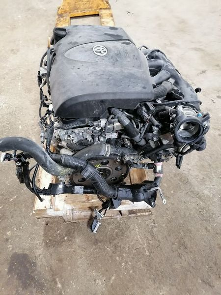 2018 TOYOTA HIGHLANDER gasoline 3.5L VIN Z (5th digit 2GRFKS engine 6 cylinder) (oil cooler) w/o automatic engine stop and start Used Engine