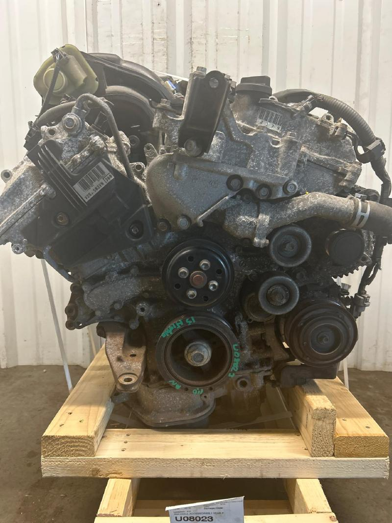 2015 TOYOTA HIGHLANDER gasoline, 3.5L, VIN K (5th digit, 2GRFE engine, 6 cylinder), w/o oil cooler Used Engine