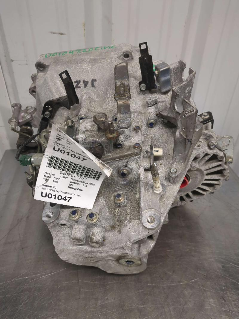 2020 HONDA CIVIC MT, 1.5L, Sedan (Si) Used Transmission