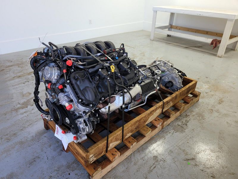 2022 Ford F-150 gasoline, 5.0L (VIN 5, 8th digit), w/o inverter Used Engine