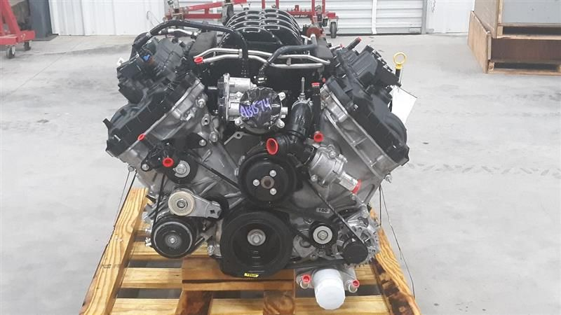 2021 Ford F-150 gasoline, 5.0L (VIN 5, 8th digit), w/o inverter Used Engine
