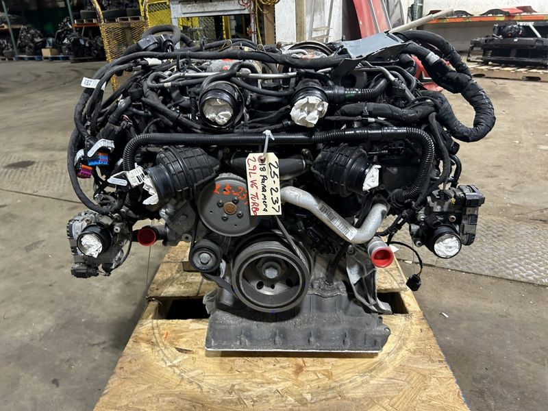 2018 Porsche Panamera 2.9l, gasoline, vin b (5th digit) Used Engine